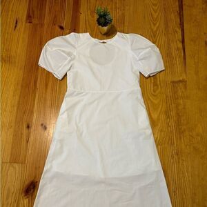 NWT Mykke Hofmann White Dress Short Sleeve White Women’s Size XSmall